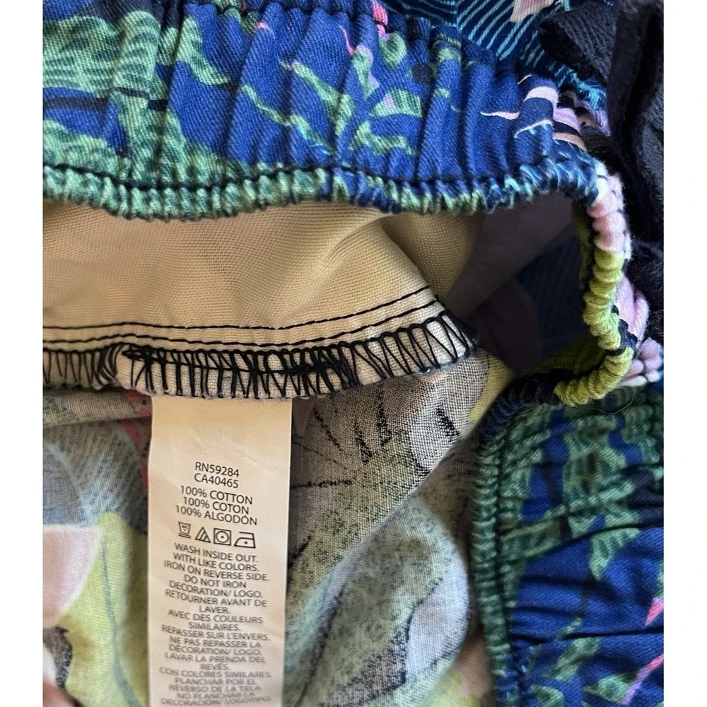 The Children's Place Girls Size 14 Shorts Floral Tropical 100% Cotton Pockets